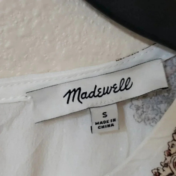 NWT Madewell Floating Paisley Peplum - Picture 8 of 9